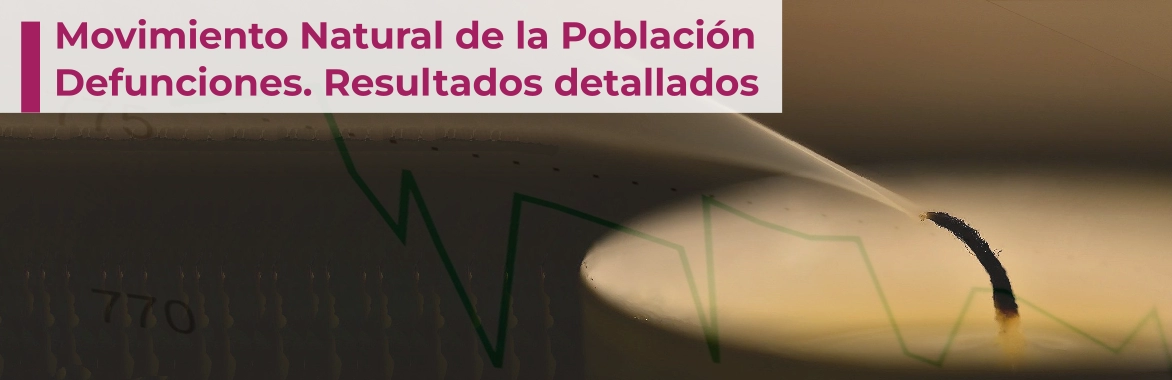 Movimiento Natural de la Población. Defunciones. Resultados detallados
